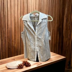 Zucchero Collared Blouse Made in Italy